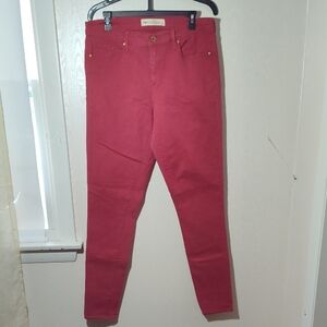 GAP Women's Deep Red Skinny Jeans